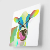 Kleurkoe Vierkante Klok (Hoek)