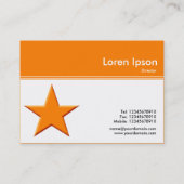 Kleurkop III - Sinaasappel (FD7D00) - Star Visitekaartje (Achterkant)