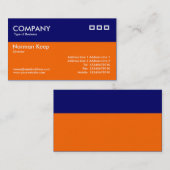 Kleurkoptekst - blauw en Oranje Visitekaartje (Voorkant / Achterkant)