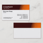 Kleurkoptekst gedecorreerd - Oranje en bruin Visitekaartje (Voorkant / Achterkant)