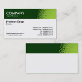 Kleurkoptekst gedecorreerd - schaduwen van groen visitekaartje (Voorkant / Achterkant)