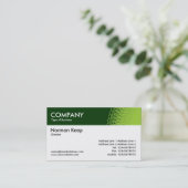 Kleurkoptekst gedecorreerd - schaduwen van groen visitekaartje (Staand voorkant)
