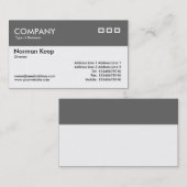 Kleurkoptekst - grijs visitekaartje (Voorkant / Achterkant)