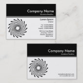 Kleurkoptekst III v2 - zwart - Warpstation Visitekaartje (Voorkant / Achterkant)