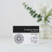 Kleurkoptekst III v2 - zwart - Warpstation Visitekaartje (Staand voorkant)