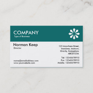 Kleurkoptekst (Logo) - Blauwgroen groen 006666 Visitekaartje