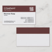 Kleurkoptekst (Logo) - bruin Visitekaartje (Voorkant / Achterkant)