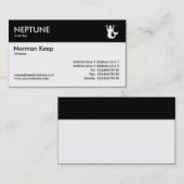 Kleurkoptekst - zwart - Neptune Visitekaartje (Voorkant / Achterkant)
