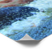 Kleurkoraal in zoutwateraquarium, poster voor het  (Hoek)