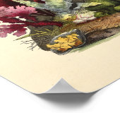 Kleurkoraal Kunststof Ocean Garden Art Afdrukken Poster (Hoek)