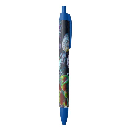 Kleurkoraal onder het Zee Zwarte Inkt Pen (Achterkant (Verticaal))