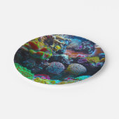 Kleurkoraal Papieren Bordje (Gekanteld)