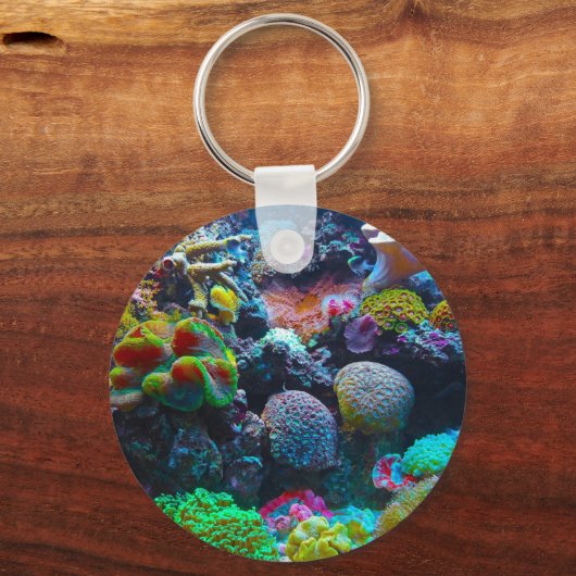 Kleurkoraal Sleutelhanger (Achterkant)