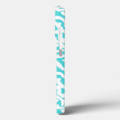 Kleurkoraalrif patroon Nautisch-wit blauw Case-Mate iPhone Case (Achterkant / Links)