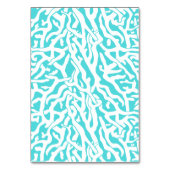 Kleurkoraalrif patroon Nautisch-wit blauw Kaart (Achterkant)