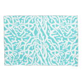 Kleurkoraalrif patroon Nautisch-wit blauw Kussensloop (Voorkant)