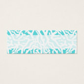 Kleurkoraalrif patroon Nautisch-wit blauw Mini Visitekaartjes (Voorkant)