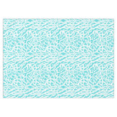 Kleurkoraalrif patroon Nautisch-wit blauw Tafelkleed (Voorkant (Horizontaal))