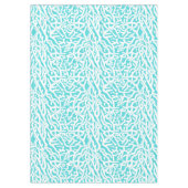 Kleurkoraalrif patroon Nautisch-wit blauw Tafelkleed (Voorkant)