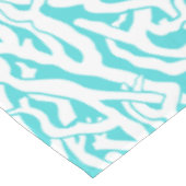 Kleurkoraalrif patroon Nautisch-wit blauw Tafelkleed (Gekanteld)