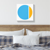 kleurkreuken canvas afdruk (Insitu (Slaapkamer))