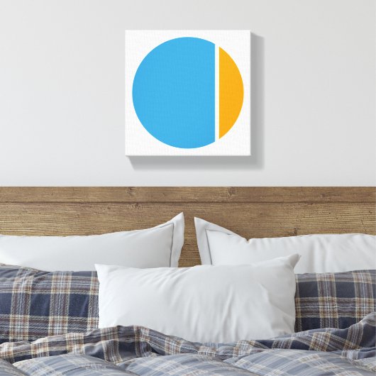 kleurkreuken canvas afdruk (Insitu (Slaapkamer))