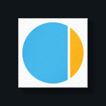 kleurkreuken canvas afdruk<br><div class="desc">door asymmetrie</div>