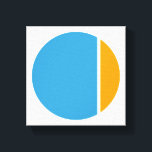 kleurkreuken canvas afdruk<br><div class="desc">door asymmetrie</div>