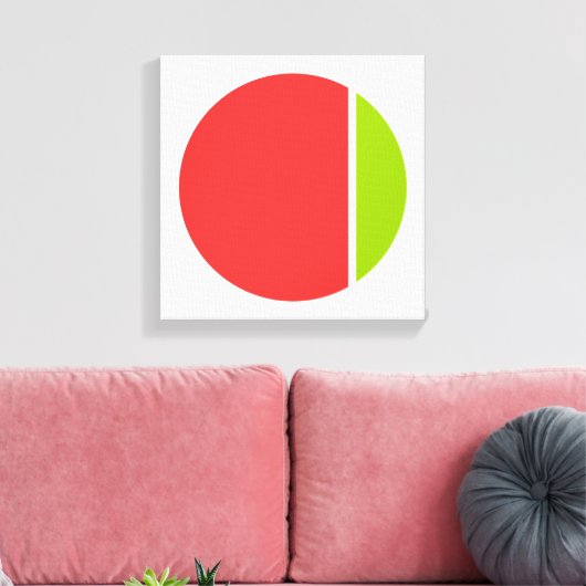 kleurkreuken canvas afdruk (Insitu (Woonkamer))