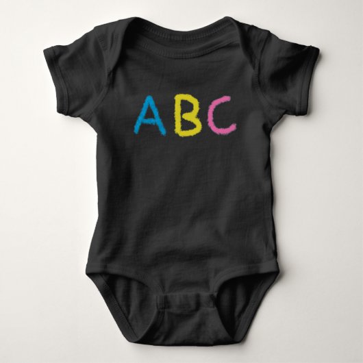 Kleurkrijtletters ABC Romper (Voorkant)