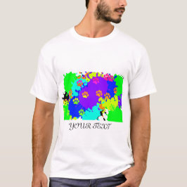 KLEURLEVEN MET SJABLOON MAN T-SHIRT