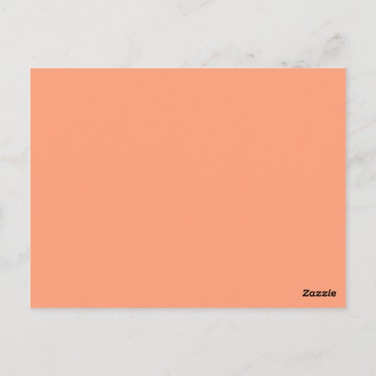 kleurlichte zalm briefkaart (Achterkant)