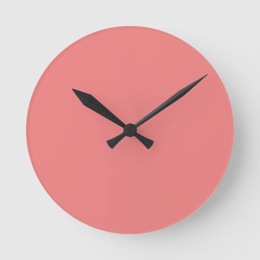 kleurlichtkoraal ronde klok (Voorkant)