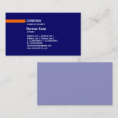 Kleurlijn - Sinaasappel op Deep Blue Visitekaartje (Voorkant / Achterkant)