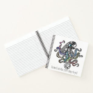 Kleurlijndoedle octopus van de houder notitieboek