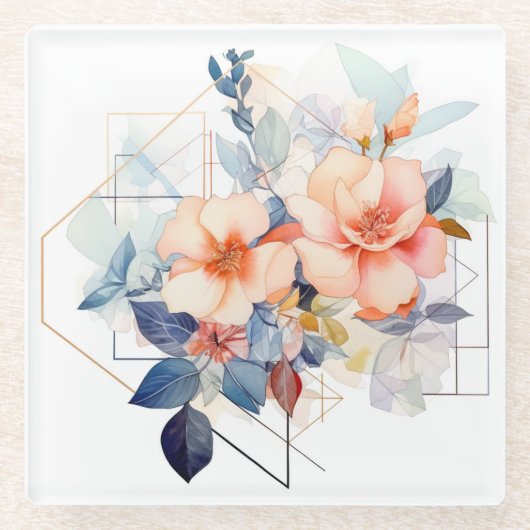 Kleurlijnen Bloem: "Mijn Keuken" Onderzetter (Voorkant)