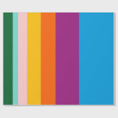 Kleurlijnen Cadeaupapier (Vlak)