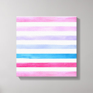 Kleurlijnen Canvas Afdruk