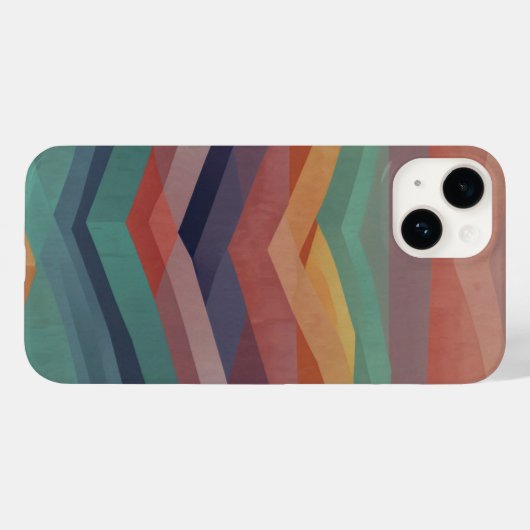 Kleurlijnen Case-Mate iPhone Case (Achterkant (horizontaal))