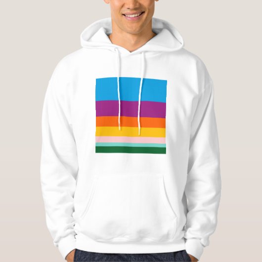 Kleurlijnen Hoodie (Voorkant)