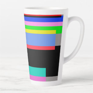 Kleurlijnen Latte Mok