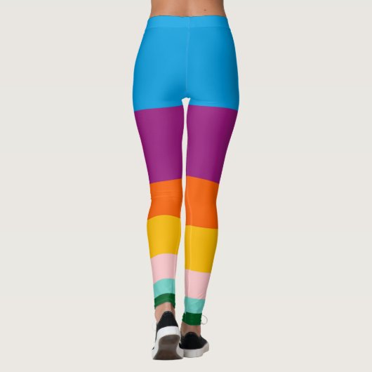 Kleurlijnen Leggings (Achterkant)
