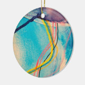 Kleurlijnen nr. 1 keramisch ornament (Links)