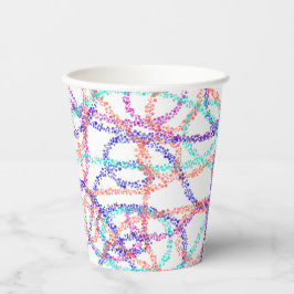 kleurlijnen papieren bekers