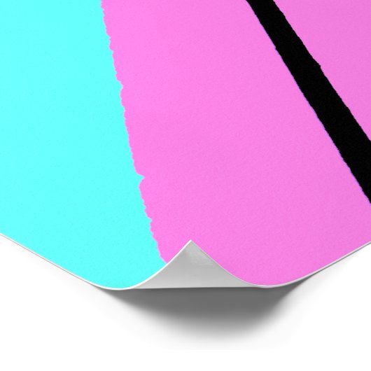 Kleurlijnen Poster (Hoek)