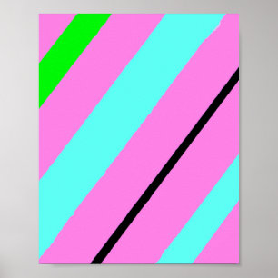 Kleurlijnen Poster