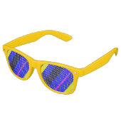 Kleurlijnen Retro Zonnebril (Gekanteld)