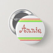 kleurlijnen ronde button 5,7 cm (Voorkant /achterkant)