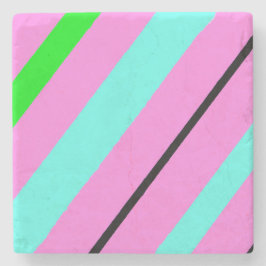 Kleurlijnen Stenen Onderzetter