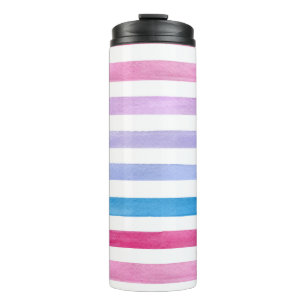 Kleurlijnen Thermosbeker